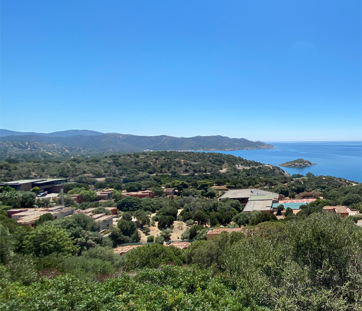 South Sardinia coast village